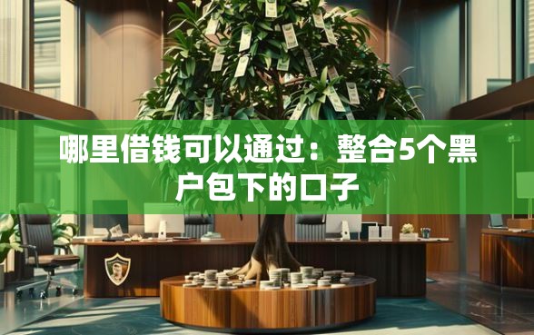 哪里借钱可以通过：整合5个黑户包下的口子
