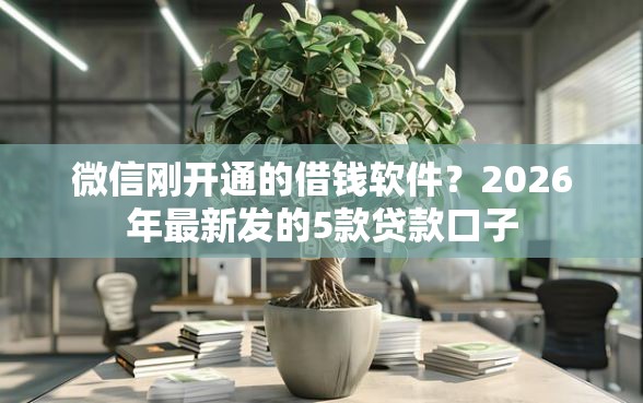 微信刚开通的借钱软件?2026年最新发的5款贷款口子 微信刚开通的借钱软件?2026年最新发的5款贷款口子