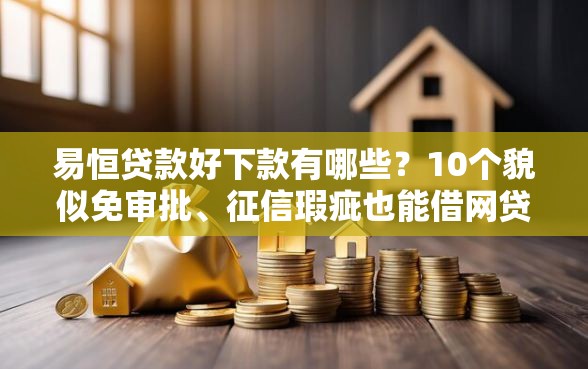 易恒贷款好下款有哪些？10个貌似免审批、征信瑕疵也能借网贷轻松下款的口子合集