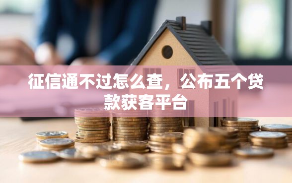 征信通不过怎么查，公布五个贷款获客平台