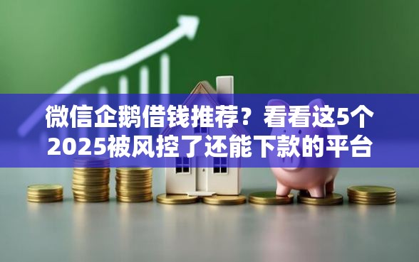微信企鹅借钱推荐？看看这5个2025被风控了还能下款的平台