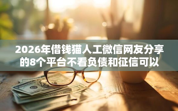 2026年借钱猫人工微信网友分享的8个平台不看负债和征信可以借到钱我觉得不错！
