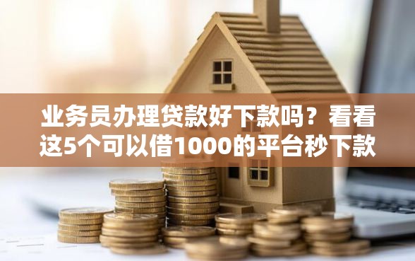 业务员办理贷款好下款吗？看看这5个可以借1000的平台秒下款怎么样