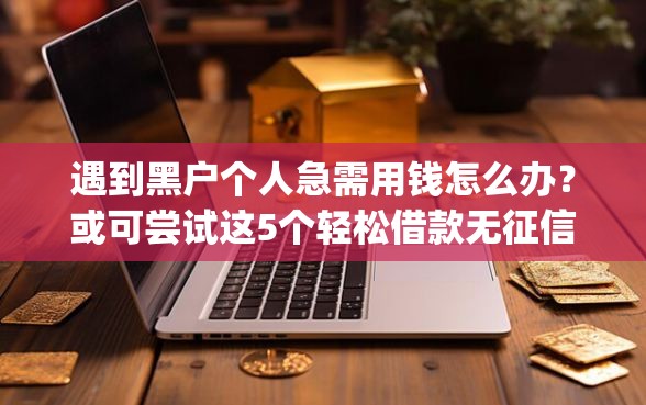 遇到黑户个人急需用钱怎么办？或可尝试这5个轻松借款无征信记录的app