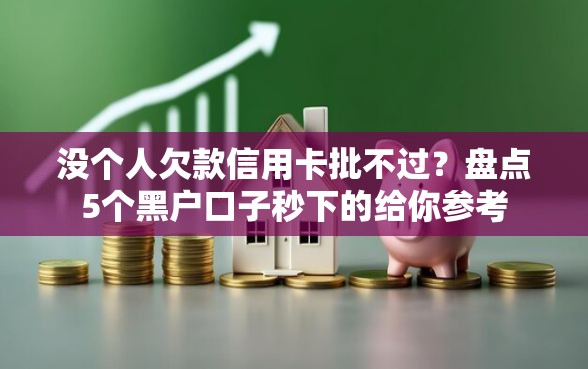 没个人欠款信用卡批不过？盘点5个黑户口子秒下的给你参考