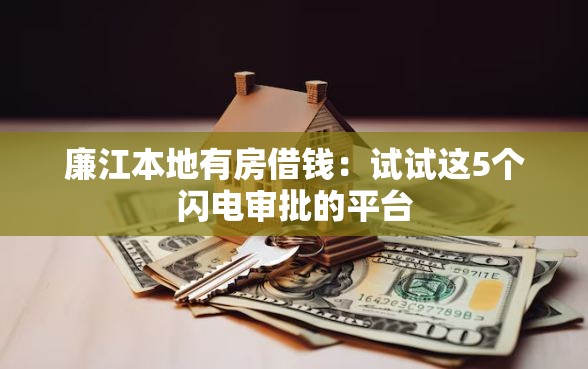 廉江本地有房借钱：试试这5个闪电审批的平台