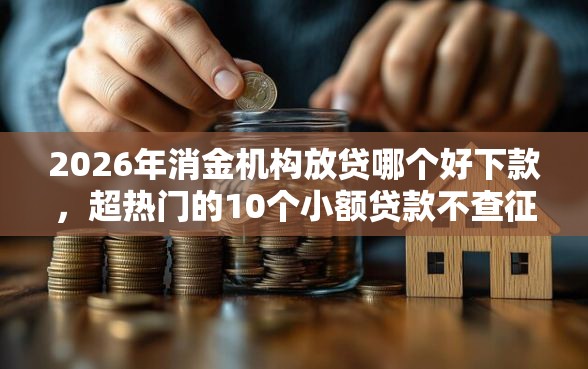 2026年消金机构放贷哪个好下款，超热门的10个小额贷款不查征信的软件推荐