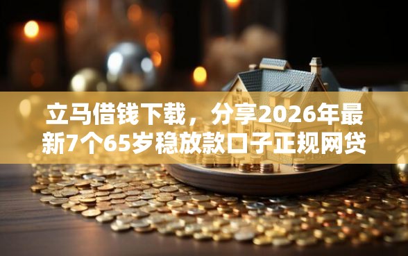 立马借钱下载，分享2026年最新7个65岁稳放款口子正规网贷