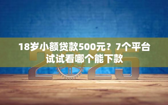 18岁小额贷款500元？7个平台试试看哪个能下款