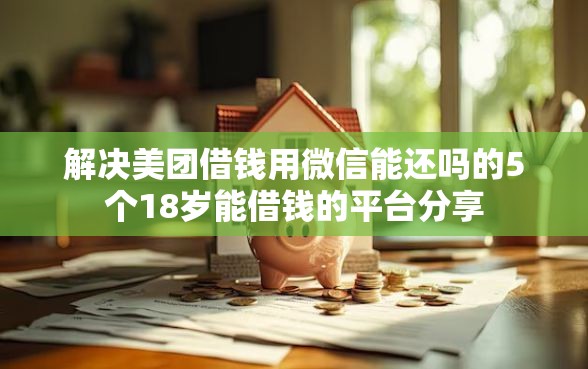 解决美团借钱用微信能还吗的5个18岁能借钱的平台分享
