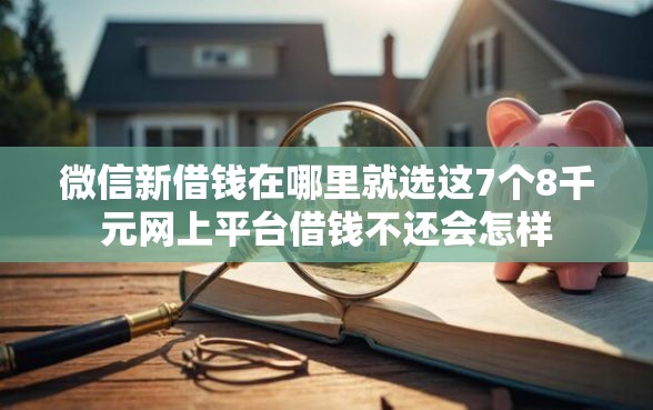 微信新借钱在哪里就选这7个8千元网上平台借钱不还会怎样
