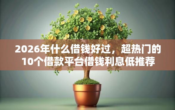 2026年什么借钱好过，超热门的10个借款平台借钱利息低推荐