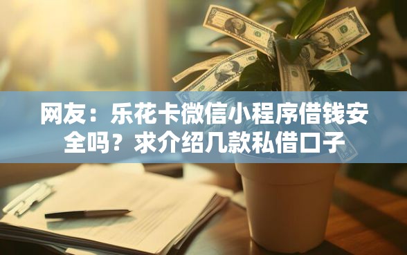网友：乐花卡微信小程序借钱安全吗？求介绍几款私借口子