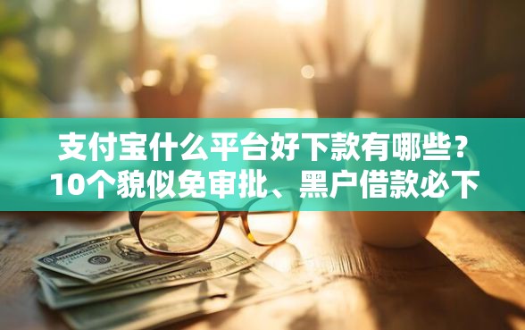 支付宝什么平台好下款有哪些？10个貌似免审批、黑户借款必下口子合集