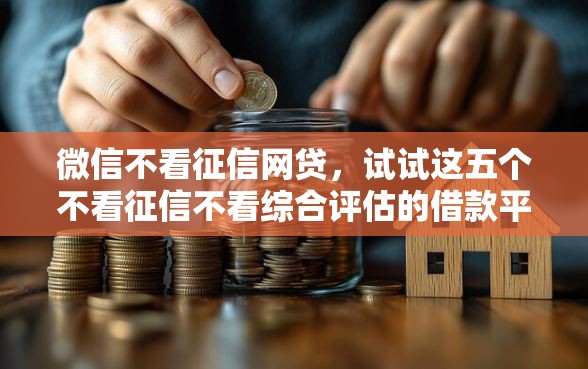 微信不看征信网贷，试试这五个不看征信不看综合评估的借款平台