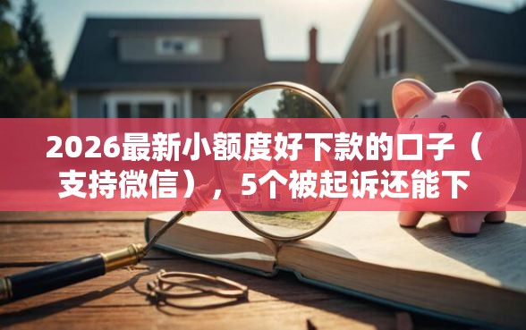 2026最新小额度好下款的口子（支持微信），5个被起诉还能下款的口子无私分享