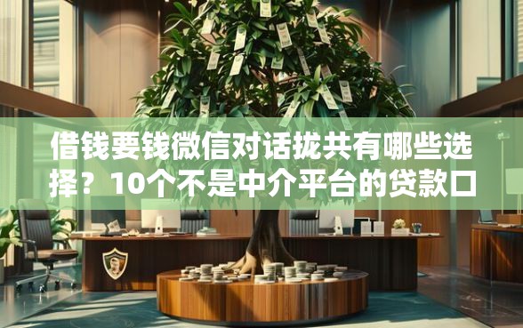 借钱要钱微信对话拢共有哪些选择？10个不是中介平台的贷款口子详解