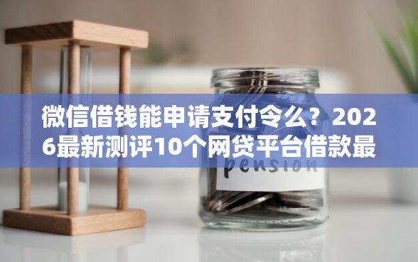 微信借钱能申请支付令么？2026最新测评10个网贷平台借款最容易