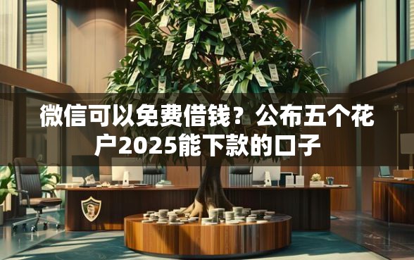 微信可以免费借钱？公布五个花户2025能下款的口子