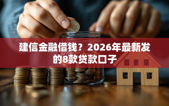 建信金融借钱？2026年最新发的8款贷款口子