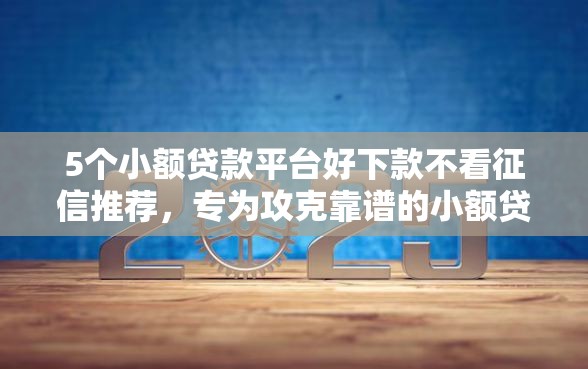 5个小额贷款平台好下款不看征信推荐，专为攻克靠谱的小额贷平台难题