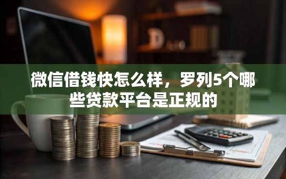 微信借钱快怎么样，罗列5个哪些贷款平台是正规的