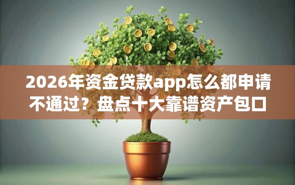 2026年资金贷款app怎么都申请不通过？盘点十大靠谱资产包口子