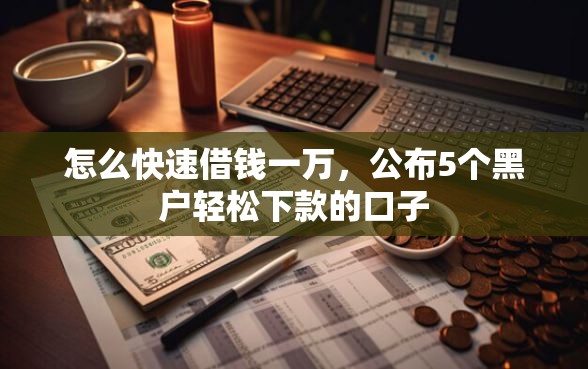 怎么快速借钱一万，公布5个黑户轻松下款的口子