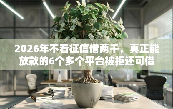2026年不看征信借两千，真正能放款的6个多个平台被拒还可借钱的软件推荐
