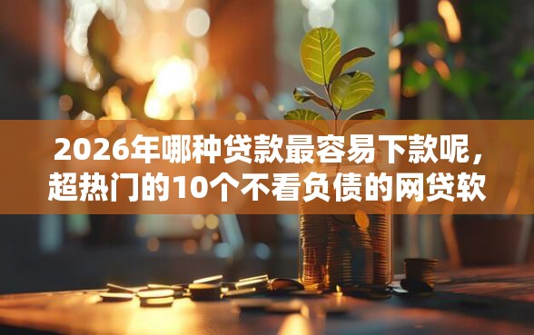 2026年哪种贷款最容易下款呢，超热门的10个不看负债的网贷软件推荐