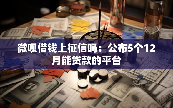 微呗借钱上征信吗：公布5个12月能贷款的平台