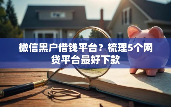 微信黑户借钱平台？梳理5个网贷平台最好下款