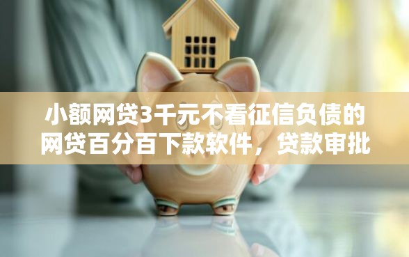 小额网贷3千元不看征信负债的网贷百分百下款软件，贷款审批总是不通过的6个平台介绍