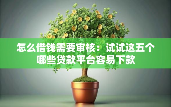 怎么借钱需要审核：试试这五个哪些贷款平台容易下款