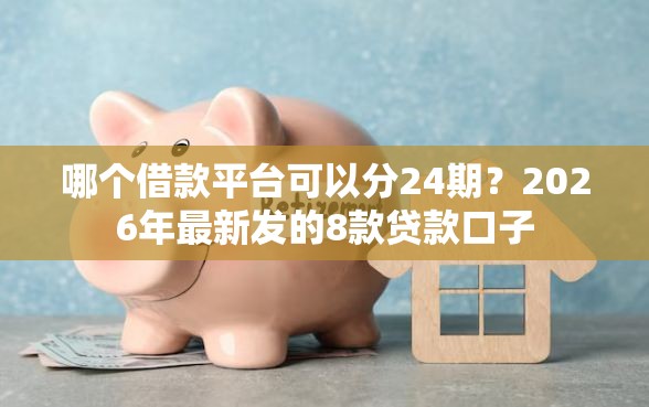 哪个借款平台可以分24期？2026年最新发的8款贷款口子