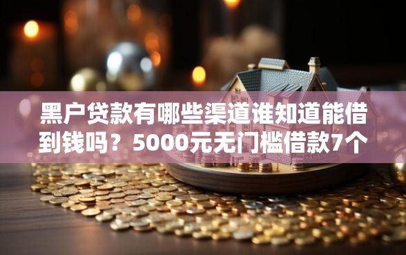 黑户贷款有哪些渠道谁知道能借到钱吗？5000元无门槛借款7个平台推荐