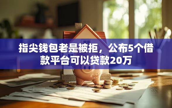 指尖钱包老是被拒，公布5个借款平台可以贷款20万