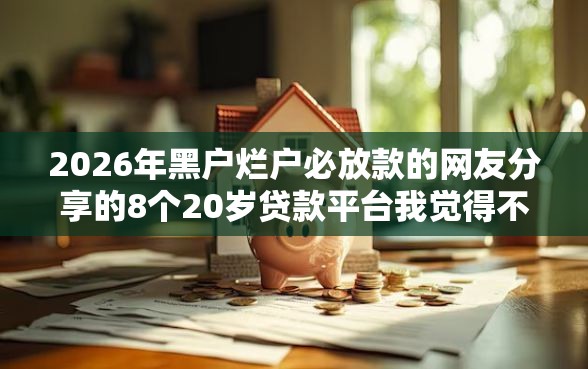 2026年黑户烂户必放款的网友分享的8个20岁贷款平台我觉得不错！