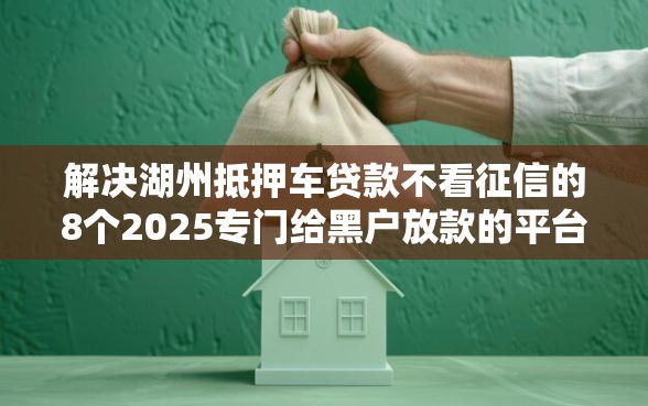 解决湖州抵押车贷款不看征信的8个2025专门给黑户放款的平台分享