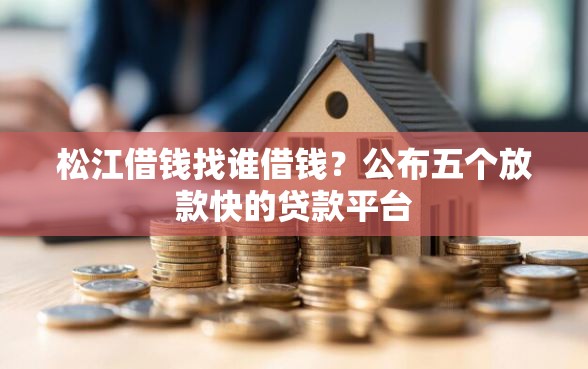 松江借钱找谁借钱？公布五个放款快的贷款平台
