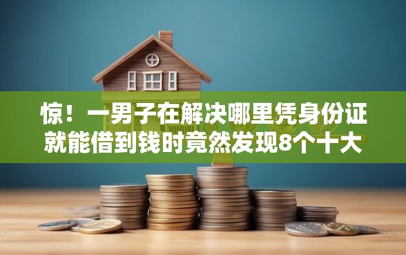 惊！一男子在解决哪里凭身份证就能借到钱时竟然发现8个十大正规贷款平台排名不分先后，事后分享了出来