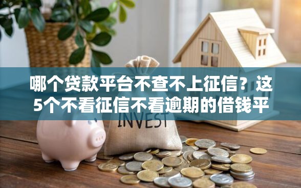 哪个贷款平台不查不上征信？这5个不看征信不看逾期的借钱平台可以试试