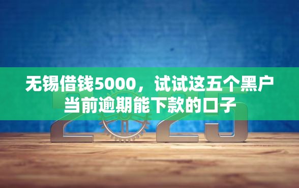 无锡借钱5000，试试这五个黑户当前逾期能下款的口子