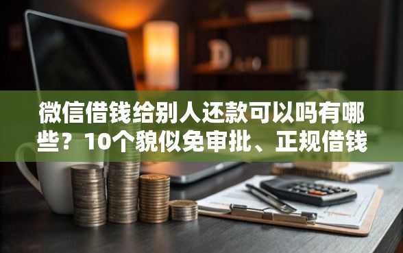 微信借钱给别人还款可以吗有哪些？10个貌似免审批、正规借钱平台合集