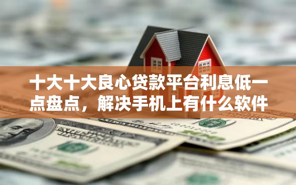 十大十大良心贷款平台利息低一点盘点，解决手机上有什么软件借钱可靠的问题