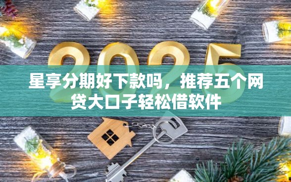 星享分期好下款吗，推荐五个网贷大口子轻松借软件