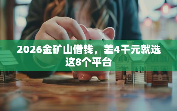 2026金矿山借钱，差4千元就选这8个平台