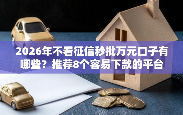 2026年不看征信秒批万元口子有哪些？推荐8个容易下款的平台