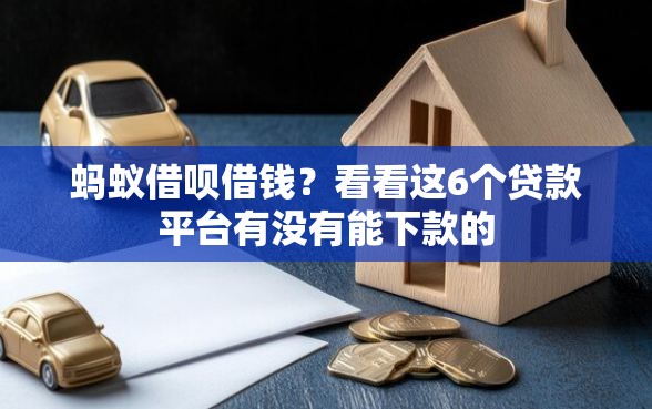 蚂蚁借呗借钱？看看这6个贷款平台有没有能下款的
