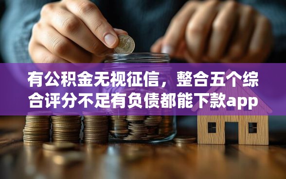 有公积金无视征信，整合五个综合评分不足有负债都能下款app